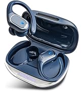 HAOYUYAN Wireless Earbuds Bluetooth 5.3 Headphones with 80H Playback, IPX7 Waterproof Over Ear Bu...