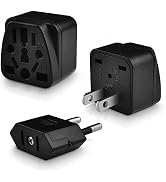 EU to US Plug Adapter UK to US Plug Adapter Travel European/AU/CN/JP/Italy/Swiss/Ireland to USA P...