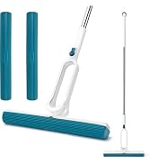 IVYROLL Sponge Mop for Floor Cleaning with 53" Long Handle, Total 2 Sponge Heads (NOT 3), Easily ...