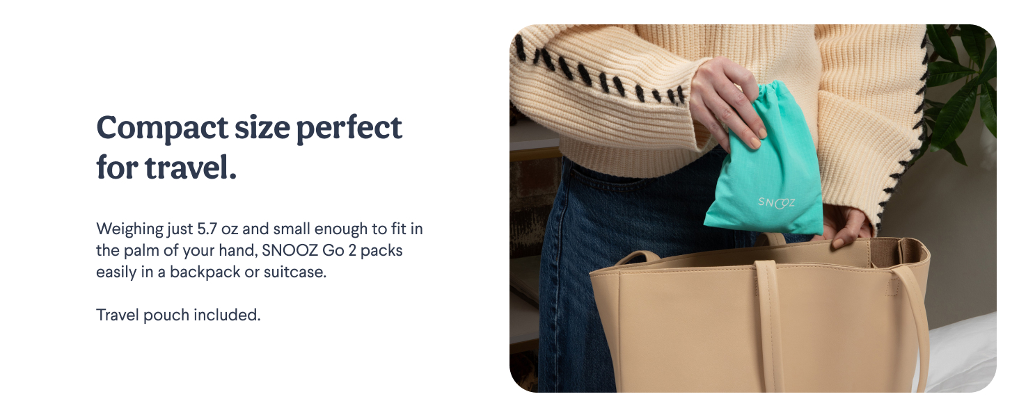 Compact size perfect for travel. Travel pouch included.