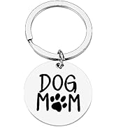PLwelth Dog Mom Keychain Funny Keychain for Women Mom Charm Accessory Keyring Gifts for Her Birth...