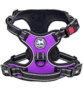 PoyPet No Pull Dog Harness, No Choke Front Clip Dog Reflective Harness, Adjustable Soft Padded Pe...