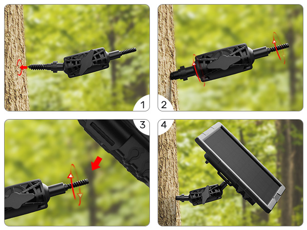 Solar panel tree mount