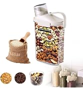 LANGMINGDE 1 Piece Cereal Containers Storage, 2.5L/85oz Rice Airtight Storage Container, BPA Free...