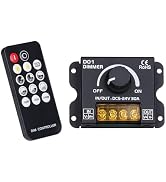 BENLUN LED Strip Light DC 5V-24V RF 14 Keys 30A Knob Dimmer Controller, PWM Digital Dimming Techn...