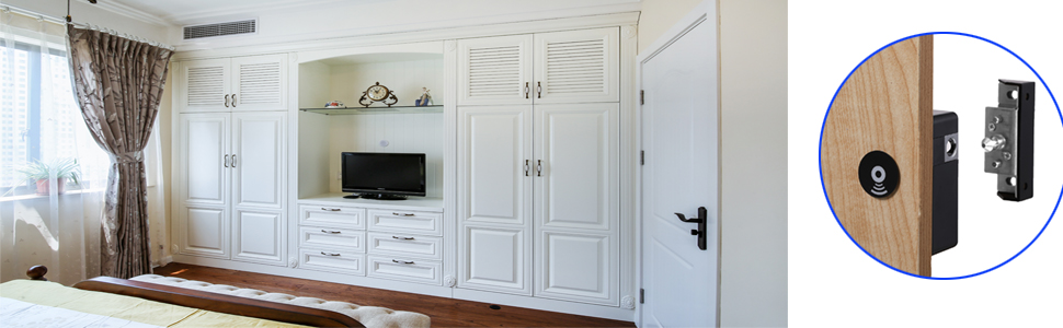 RFID lock for wooden cabinet door or drawer