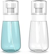 RELANOR Pack 2 Small Spray Bottle Travel Size 2oz/60ml - Fine Mist Mini Empty Spray Bottles - Lea...