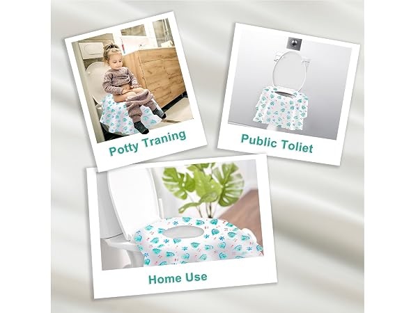 21 Pack Toilet Seat Covers Disposable - Green Dragon