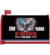 Inisajace USA 250th Anniversary Mailbox Covers, America Flag Mailbox Covers Magnetic Standard Siz...
