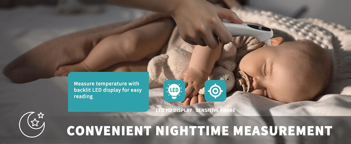 Infrared Thermometer for Forehead and Ear