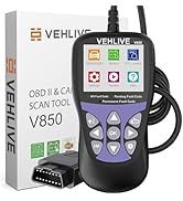ATDIAG OBD2 Scanner V850 One-Click I/M,Car Code Reader Diagnostic Check Engine Light Scan Tool fo...