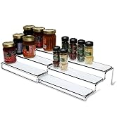 Deco Brothers Spice Rack 3 Tier Expandable Shelf Organizer, Chrome