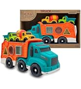 Aigitoy 3 Pcs Toddler Car Toys for 1-3 Years Old, Construction Vehicle Toys Carrier Tuck Set Incl...