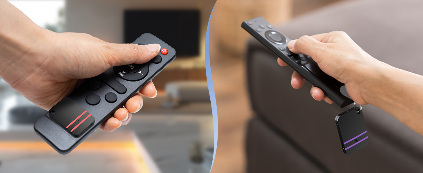 Esky Key Finder Locator with Sound, Stick-on TV Remote Control Finder, Item Locator Tags