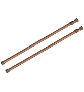 KXLife 2 Pack Spring Tension Curtain Rod for Window 28 to 48 Inch, Adjustable Expandable Small Cu...