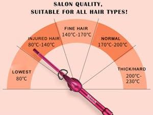 small barrel curling iron for short hair,for women,girls,3/8 inch curling iron