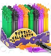 Halloween Party Favors Bulk for Kid, 32Pcs Mini Pumpkin Bubble Wands, Goodie Bag Filler, Hallowee...