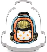 LILIAO School Bag Cookie Cutter for Back to School - 3.6 x 3.8 inches - Stainless Steel