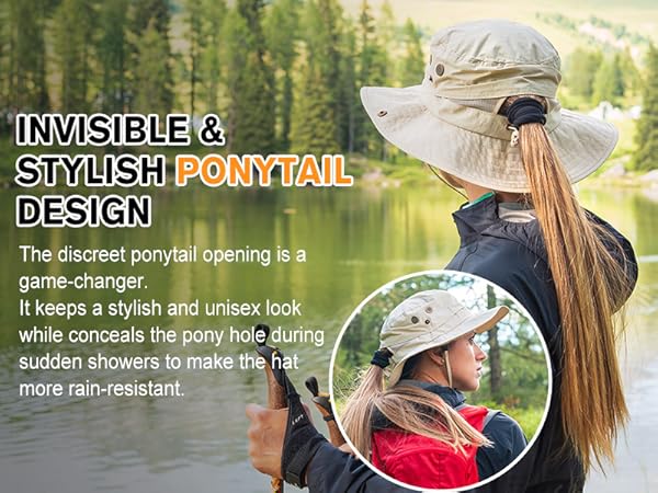 ponytail pony tail bun hair hole
