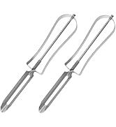 2Pcs Stainless Steel Rotary Peeler Multi-function Peeling Knife,potato Carrot Hand Peeler Food Fr...