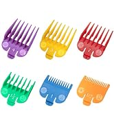 Clipper Guards Set Compatible with Most Wahl Clippers, Color Coded Clipper Guides Replacement - 1...