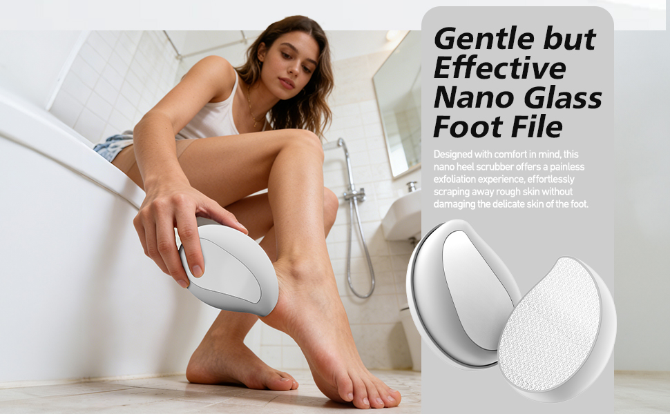 foot file callus remover for feet glass foot scraper scrubber dead skin removal for cracked heels