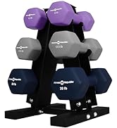 Fitness Republic Neoprene Dumbbells Weight Storage Rack - 2.0 MM Thick Steel Weight Organizer - I...