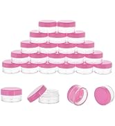 10 Gram 20 Count Sample Containers, Small Plastic Containers with Lids, Empty Sample Jars with La...