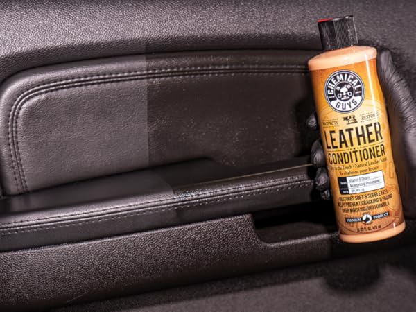 Car interior kit with total cleaner and leather conditioner for seats, dashboards, and panels.