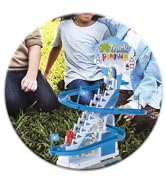 ARSUK Playful Penguin Race Game, Roller Coaster Musical Toy Track Playset with Music & LED Flashi...