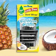 Little Trees Caribbean Colada Vent Wrap air freshener 4 pack