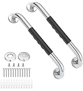 Grab Bars for Bathroom, Aolloa Shower Grab Bar 12inch SUS304 Stainless Steel Anti Slip Bathroom H...