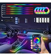 WEBUPAR Dreamcolor Acrylic Interior Car Lights, 22 in 1 RGB Car LED Strip Lights with APP Control...