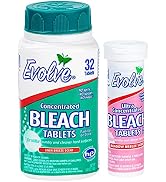 Evolve Bleach tablets, 1-32 count Linen bundled with 1-8 count tube Travel Size Meadow Breeze