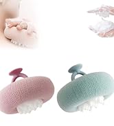 Super Soft Sunflower Suction Cup Bath Ball, 2025 New 2-in-1 Sunflower Bathing Ball