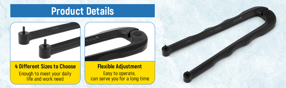 Adjustable Face Spanner Wrench Pin