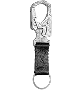 Ahiller Carabiner Clip Double-Lock Design,Zinc Alloy Heavy Duty Multitool Keychain for Outdoor Ca...
