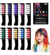 10 Colors Festive Fun Hair Chalk Combs,2026 NewTemporary Glitter Hair Colors Hair Chalk Combs,Hai...