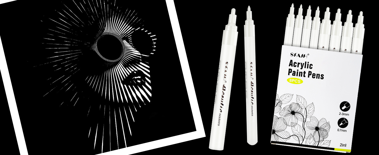 Acrylic White Paint Pens