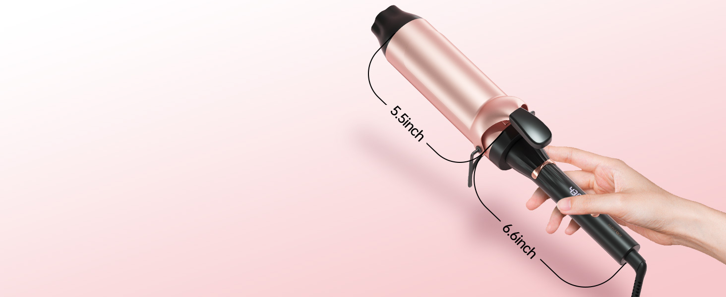 The easy-grip size was researched to make creating small, tight curls both simple and comfortable.