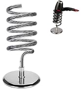 Hair Dryer Holder, Acrylic Hair Dryer Stand with Stainless Steel Base Blow Dryer Holder Counterto...