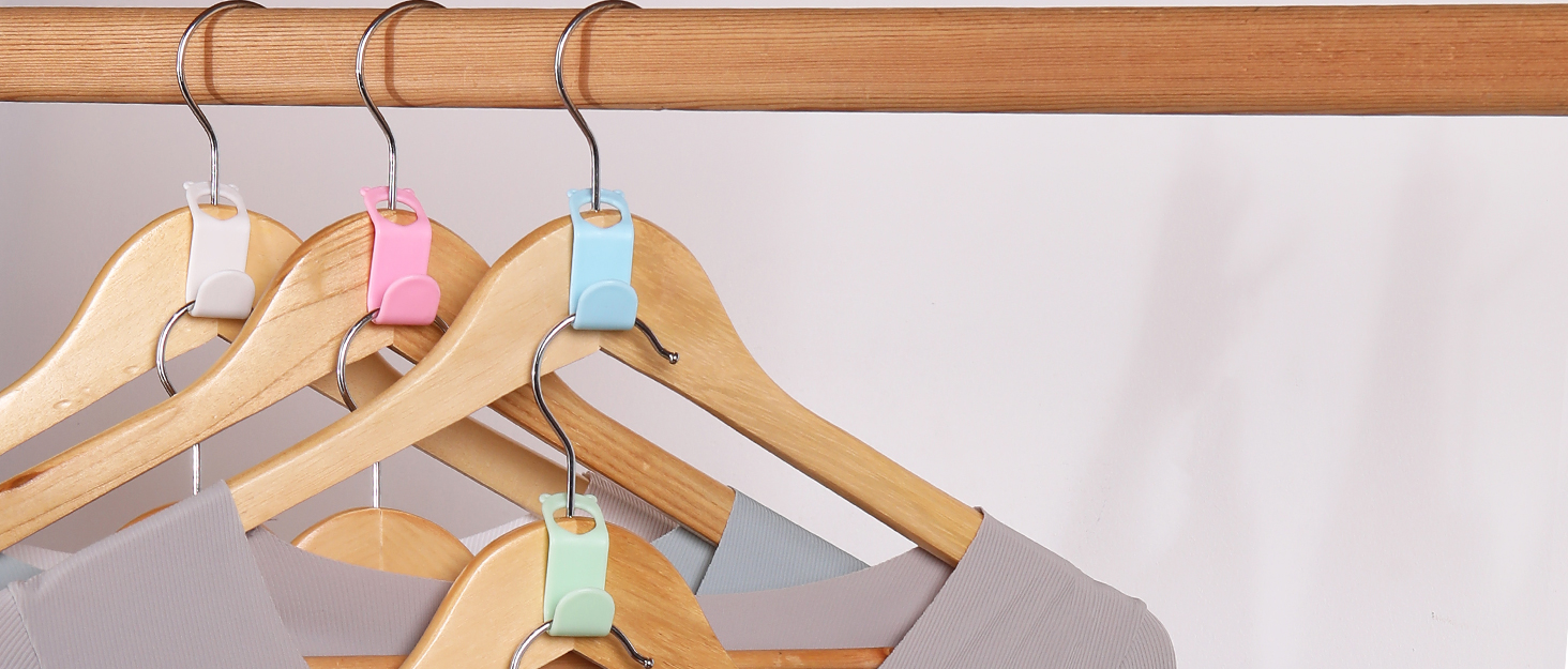 space saving clothes hanger connector hooks