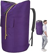 College Laundry Bag Extra Large Heavy Duty, Purple 115L Laundry Backpack Bag with Handle, Durable...