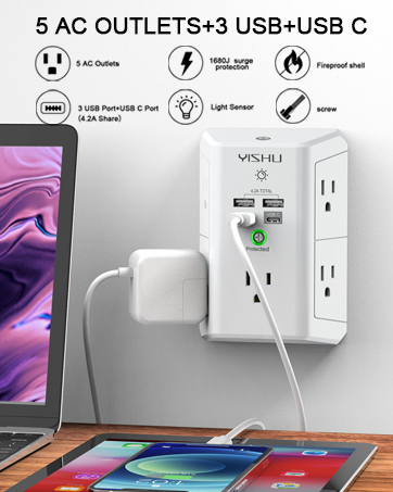 surge protector with usb