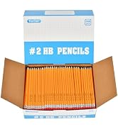 Rarlan Wood-Cased #2 HB Pencils, Pre-sharpened, 360 Count Bulk Pack | Classroom Pencils with Eras...