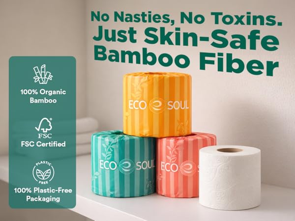 Eco Friendly Septic Safe Organic Bath Tissues Sustainable Toilet Paper Compostable - FSC Certified