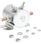 Continuous Duty Solenoid Relay Nickel-Plating For Golf Carts,Winch, Marine In Rush 12VDC Max 300A...