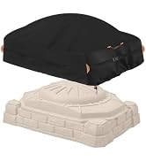 Kids Sandbox Cover for Naturally Playful Sandbox II,Made of 600D waterproof Oxford cloth, reflect...