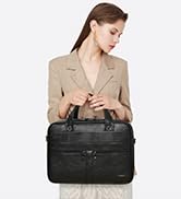 Shrrie Leather Messenger Bag for Women 16 inch Womens Laptop Bag,Water-Resistant Vintage Briefcas...