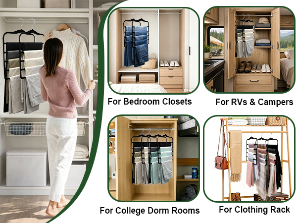 EASY TO USE - Save time and effort with our effortless hangers